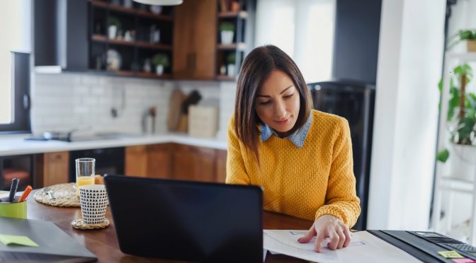 working from home