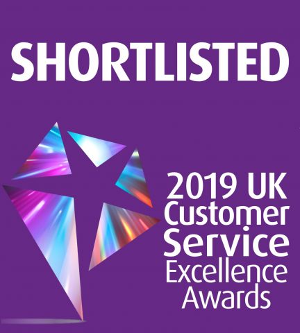 Shortlisted 2019 UK Customer Service Excellence Awards