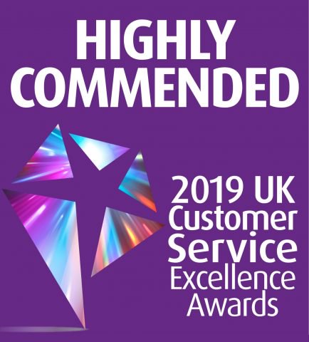 Highly recommended 2019 UK Customer Service Excellence Awards