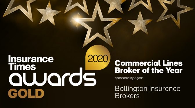 Bollington Insurance are 2020 Insurance Times Awards winners